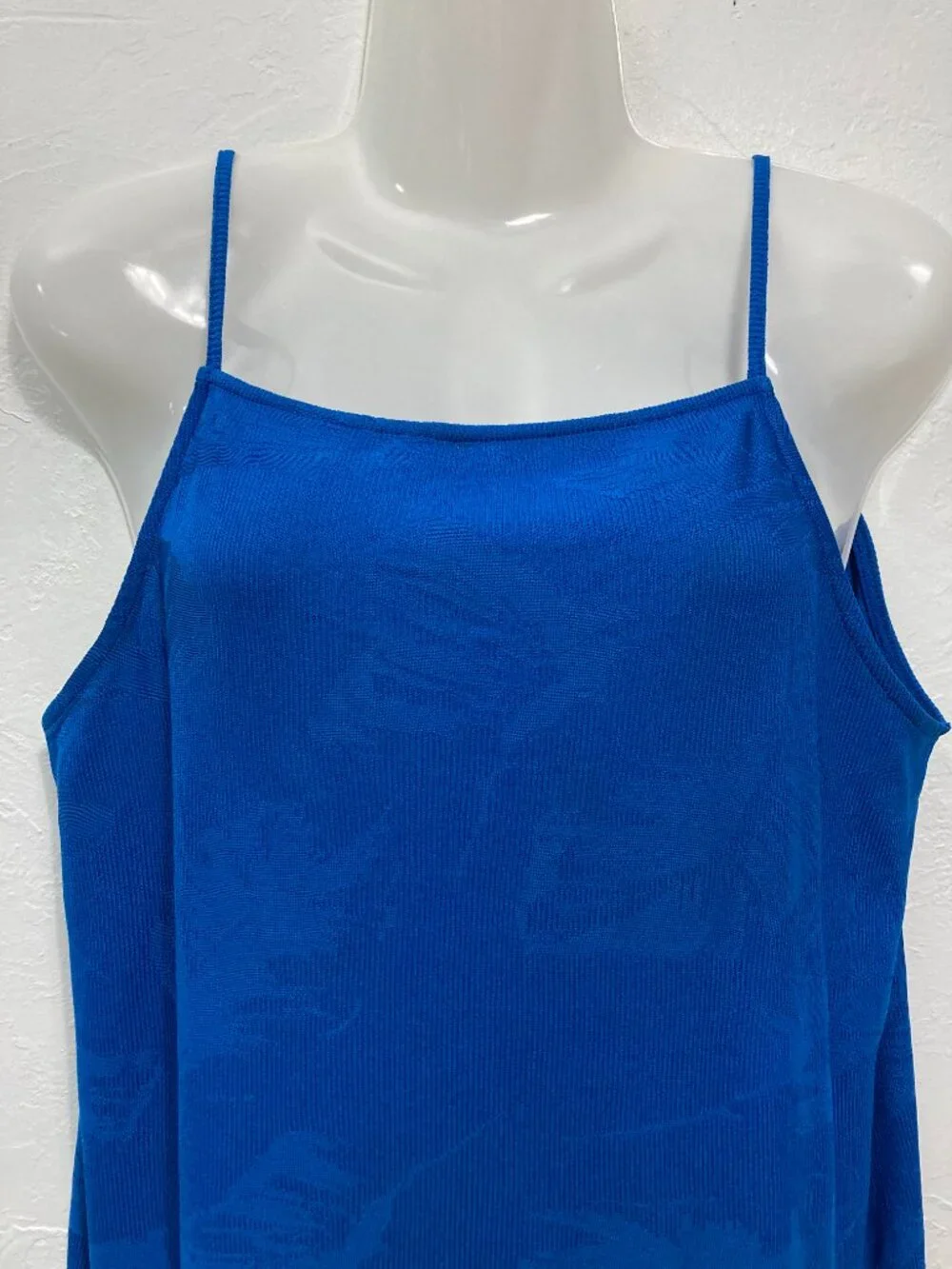 Jimmy Key Knit Pullover Mini Dress Sleeveless Kobalt Blue Minimalist Size L - Picture 3 of 11